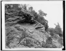 Prophet's Rock Ridge near Tippecanoe battleground, Ind., c1902. Creator: Unknown.