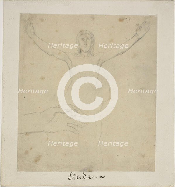 Study for Resurrection, c. 1855. Creator: Jules Elie Delaunay.