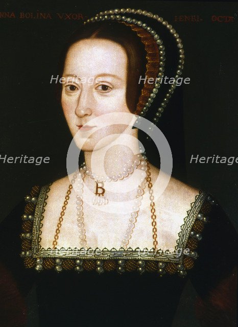 Anne Boleyn, second wife of Henry VIII, c1520-1536. Artist: Anon