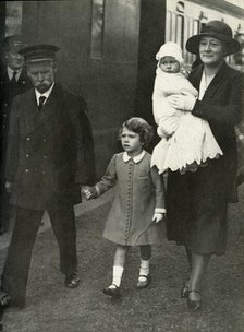 'Arriving at Glamis with Her New Sister - August, 1931', 1947. Creator: Unknown.