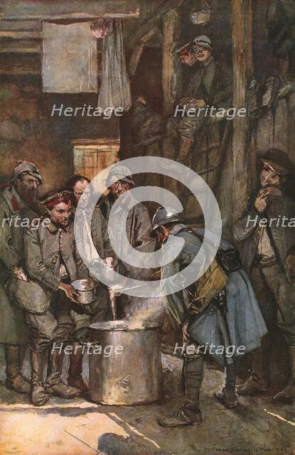 ''Prisonniers allemands a Souville', 1916 (1924) Creator: Francois Flameng.