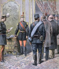 Coup d'etat in Serbia, 1893. Artist: Henri Meyer