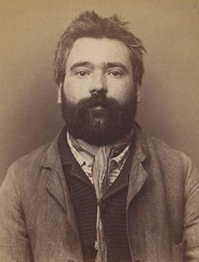 Job. Eugène, François. 31 ans, né à Paris Xle. Chaisier. Anarchiste. 6/3/94., 1894. Creator: Alphonse Bertillon.
