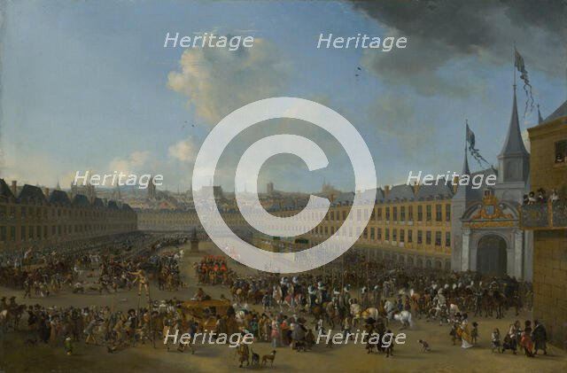 Tournament at the Place des Vosges in Paris, 1665. Creator: Pieter Wouwerman.