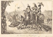 Les Ecrevisses à Longchamps, 1822. Creators: Eugene Delacroix, Charles Etienne Pierre Motte.