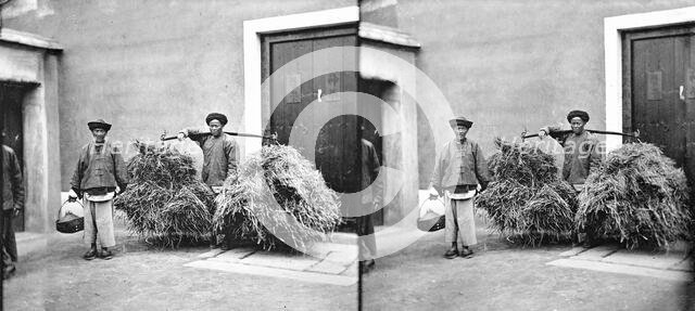 Amoy (Xiamen), Fukien province, China: two field labourers, 1871. Creator: John Thomson.