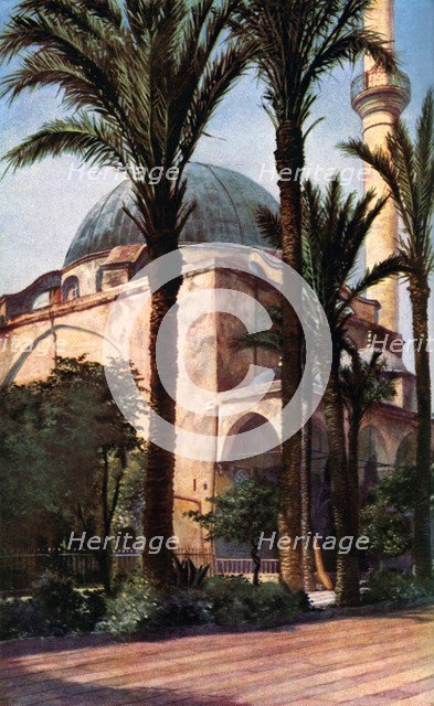 Jezzar Pasha mosque, Acre, Palestine, c1930s. Artist: Donald McLeish
