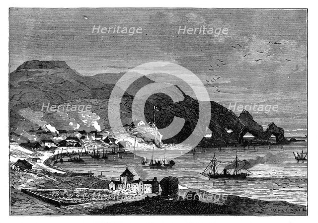 Thorshavn, the capital of the Faroe Islands, c1890. Artist: Unknown