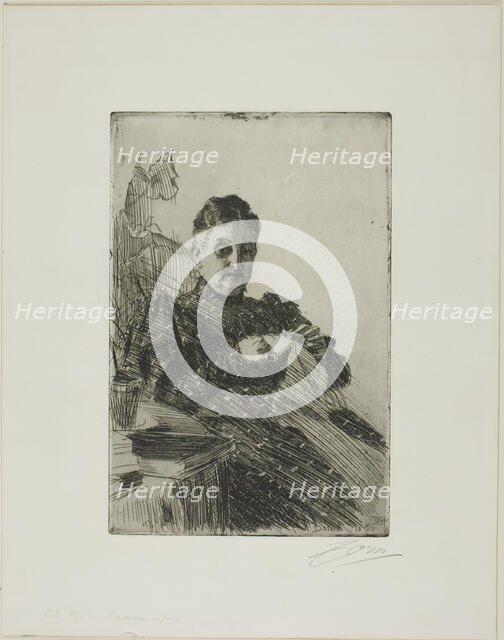 Mme Lamm II, 1894. Creator: Anders Leonard Zorn.