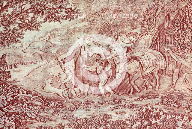 The Dance and The Departure Illustrations from The Deserted Village, England, 1790/1800. Creator: Unknown.