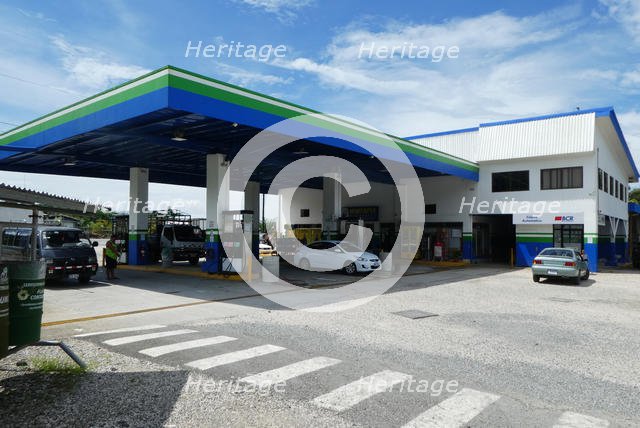Fuel filling station in Costa Rica 2018. Creator: Unknown.