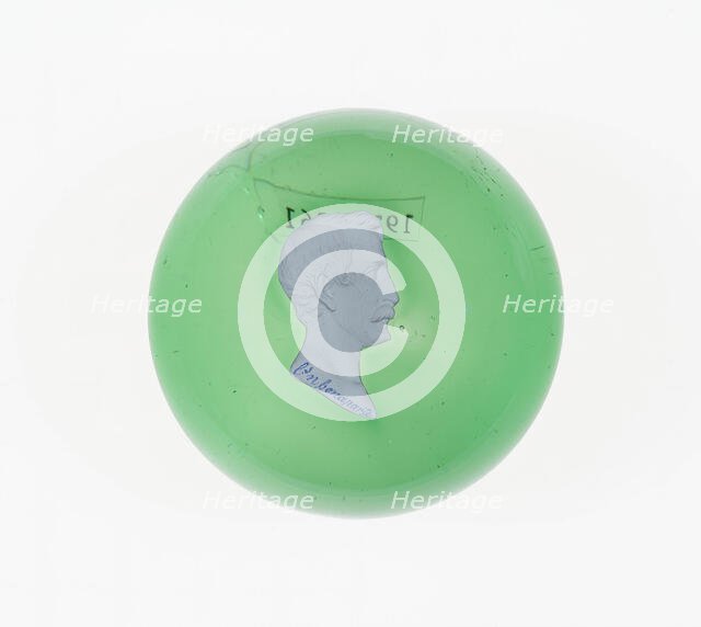 Paperweight, Lunéville, c. 1846-55. Creator: Baccarat Glasshouse.