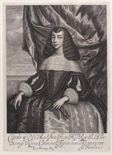 Catherine of Braganza, 1662. Creator: William Faithorne.