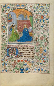 The Annunciation; Arenberg Hours, early 1460s. Creator: Willem Vrelant.