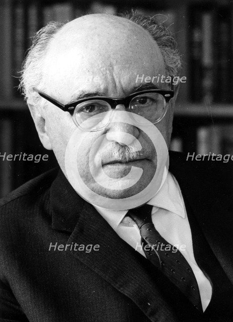 Zalman Shazar, Israeli Prime Minister. Artist: Unknown