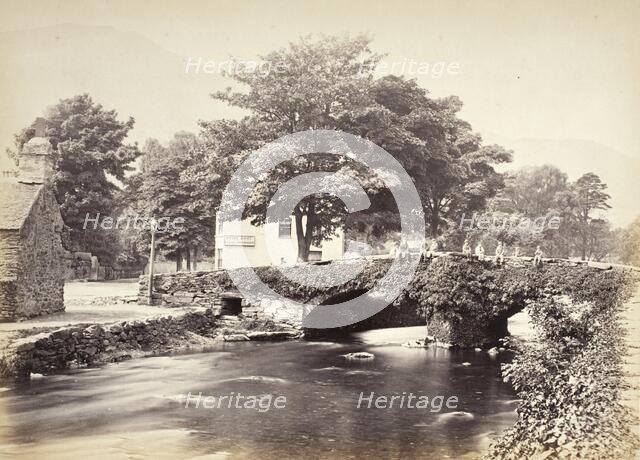 Beddgelert, The Bridge & Moel Hebog, No. 3 (518), Printed 1860 circa. Creator: Francis Bedford.