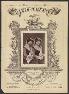 Paris Theatre: Les Soeurs Badia, 1875. Creator: Alphonse J. Liébert.