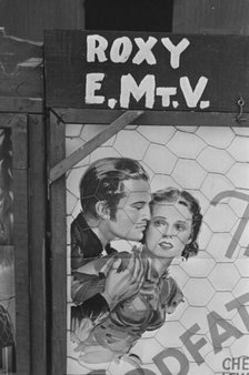 Movie poster, vicinity of Moundsville, Alabama, 1936. Creator: Walker Evans.