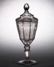 Covered Glass Cup, c. 1725. Creator: Unknown.