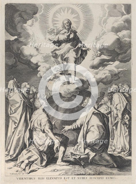The Ascension, ca. 1593. Creator: Cornelis Bloemaert.