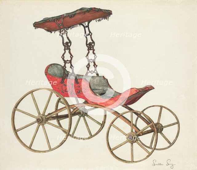 Doll Carriage, 1935/1942. Creator: Louella Long.