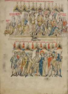 The Family of Berthold VI: The Marriage of Saint Hedwig and Heinrich; Vita beatae Hedwigis, 1353. Creator: Unknown.