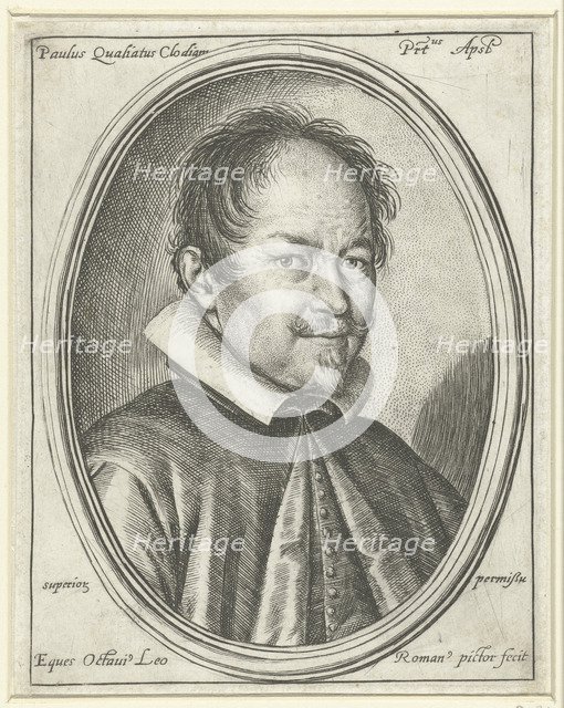 Portrait of the Composer Paolo Quagliati (c. 1555-1628), 1623. Artist: Leoni, Ottavio Maria (1578-1630)