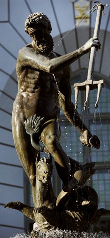 Neptune's Fountain by Abraham van den Block and Piotr Husen, Gdansk, Poland, 2015. Creator: Unknown.