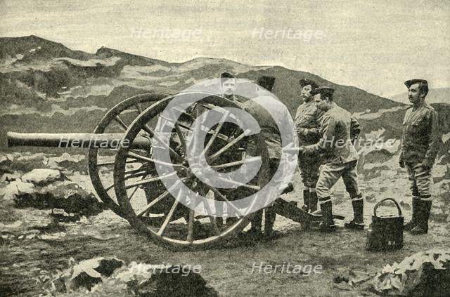 'Types of Arms - 15-Pounder Field-Gun', 1900. Creator: Cribb.