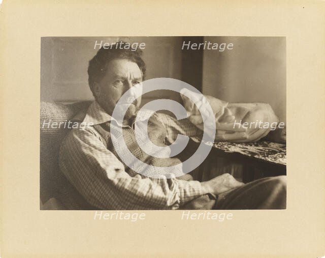 Ezra Pound, 1939. Creator: Genthe, Arnold (1869-1942).