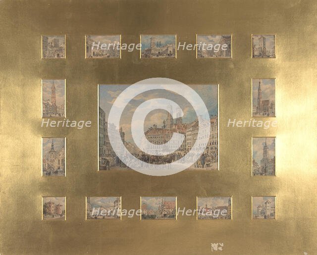 Fifteen Architectural Subjects: Views of Munich, 1835. Creator: Heinrich Adam.