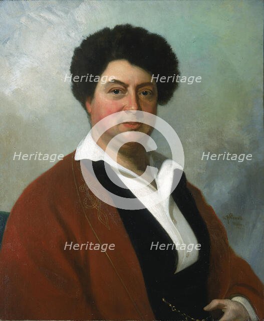 Portrait of Alexandre Dumas, 1855. Creator: William Henry Powell.