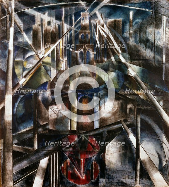 'Brooklyn Bridge', 1917. Artist: Joseph Stella