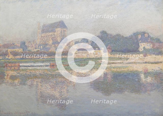 L'église de Vernon, Soleil (The Church in Vernon, Sun), 1894. Creator: Monet, Claude (1840-1926).