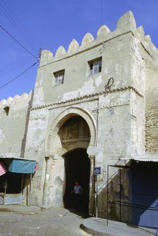 Gate in the city walls, Sfax, Tunisia. 