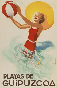 Playas de Guipúzcoa (Beaches of Guipúzcoa), 1941. Creator: Morell, Josep (1899-1949).