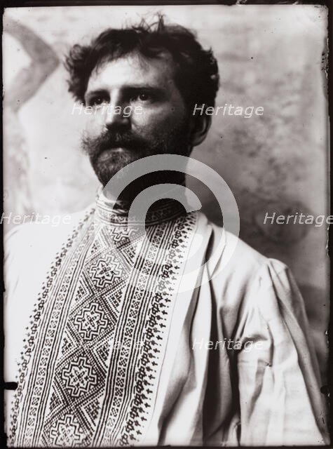 Self-portrait, 1890. Creator: Mucha, Alfons Marie (1860-1939).