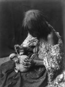 The Mohave potter, c1907. Creator: Edward Sheriff Curtis.