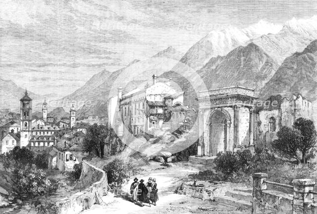 New overland route to India: Mont Cenis Railway - Susa, in Piedmont, 1869. Creator: Unknown.