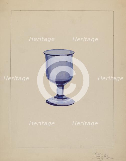 Wine Glass, c. 1937. Creator: Rolland Livingstone.
