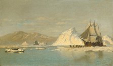 Off Greenland—Whaler Seeking Open Water. Creator: William Bradford.