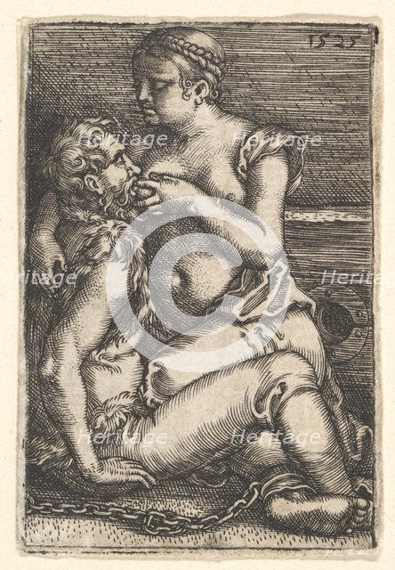 Cimon and Pero, mid-17th century. Creator: Barthel Beham.