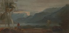 Mountainous Landscape with Figures and Cattle, 1806 to 1807. Creator: Unknown.