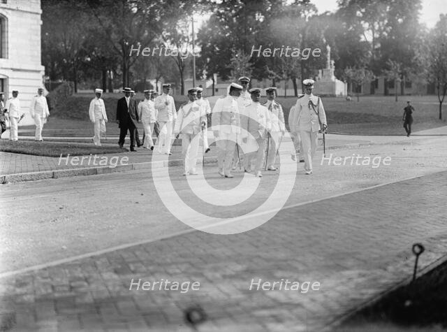 Marshal-Admiral...Togo Heihachiro and Captain John H. Gibbons, U.S.Navy, Annapolis, Maryland, 1911. Creator: Harris & Ewing.
