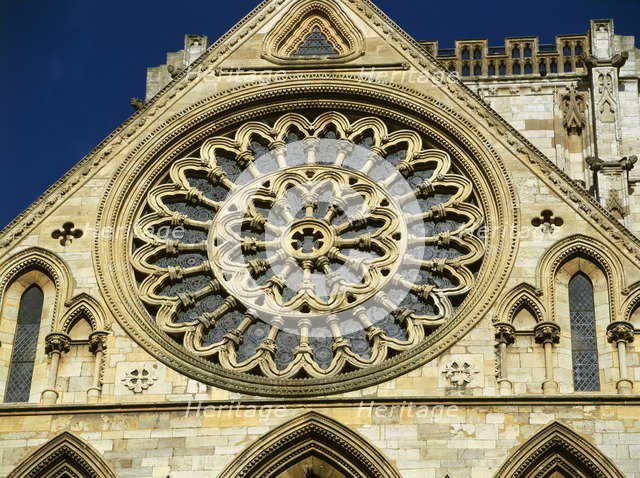Rose window, York Minster, North Yorkshire, c2000s(?). Artist: Unknown.