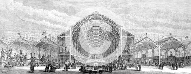 The Irish Industrial Exhibition at Cork: interior sectional view, 1883. Creator: Unknown.