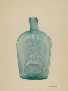 Flask, c. 1941. Creator: Chris Makrenos.