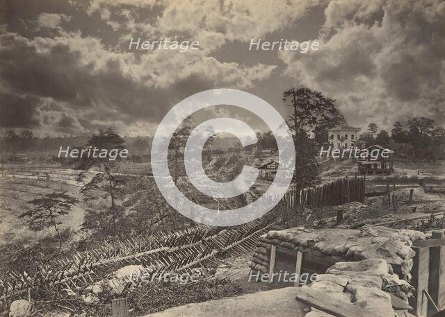 Rebel Works in Front of Atlanta, Georgia No. 1, 1860s. Creator: George N. Barnard.