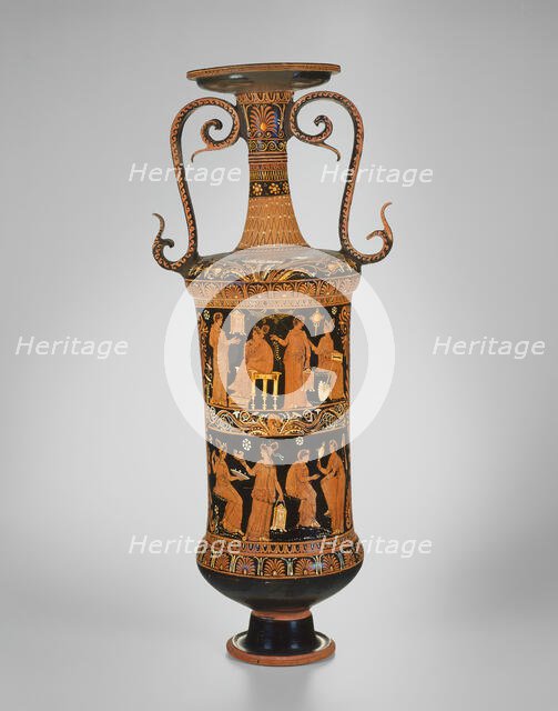 Loutrophoros (Container for Bath Water), 350-340 BCE. Creator: Varrese Painter.