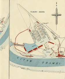 'Port of London Authority - Map', 1937. Creator: Unknown.